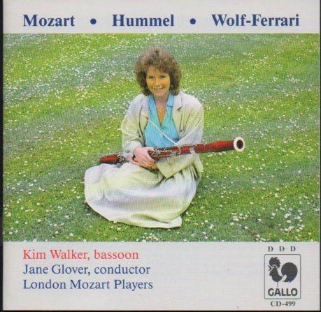 Wolfgang Amadeus Mozart, Johann Nepomuk Hummel, Ermanno Wolf-Ferrari, Kim Walker, Jane Glover, London Mozart Players - Mozart - Hummel - Wolf-Ferrari